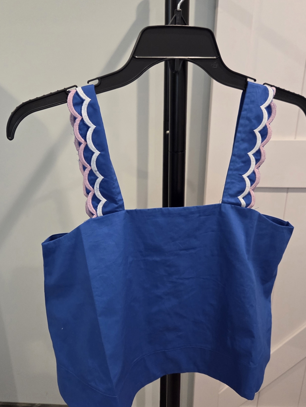 Blue Scallop Crop Top - Azure Oasis - Meer Me In Santorini